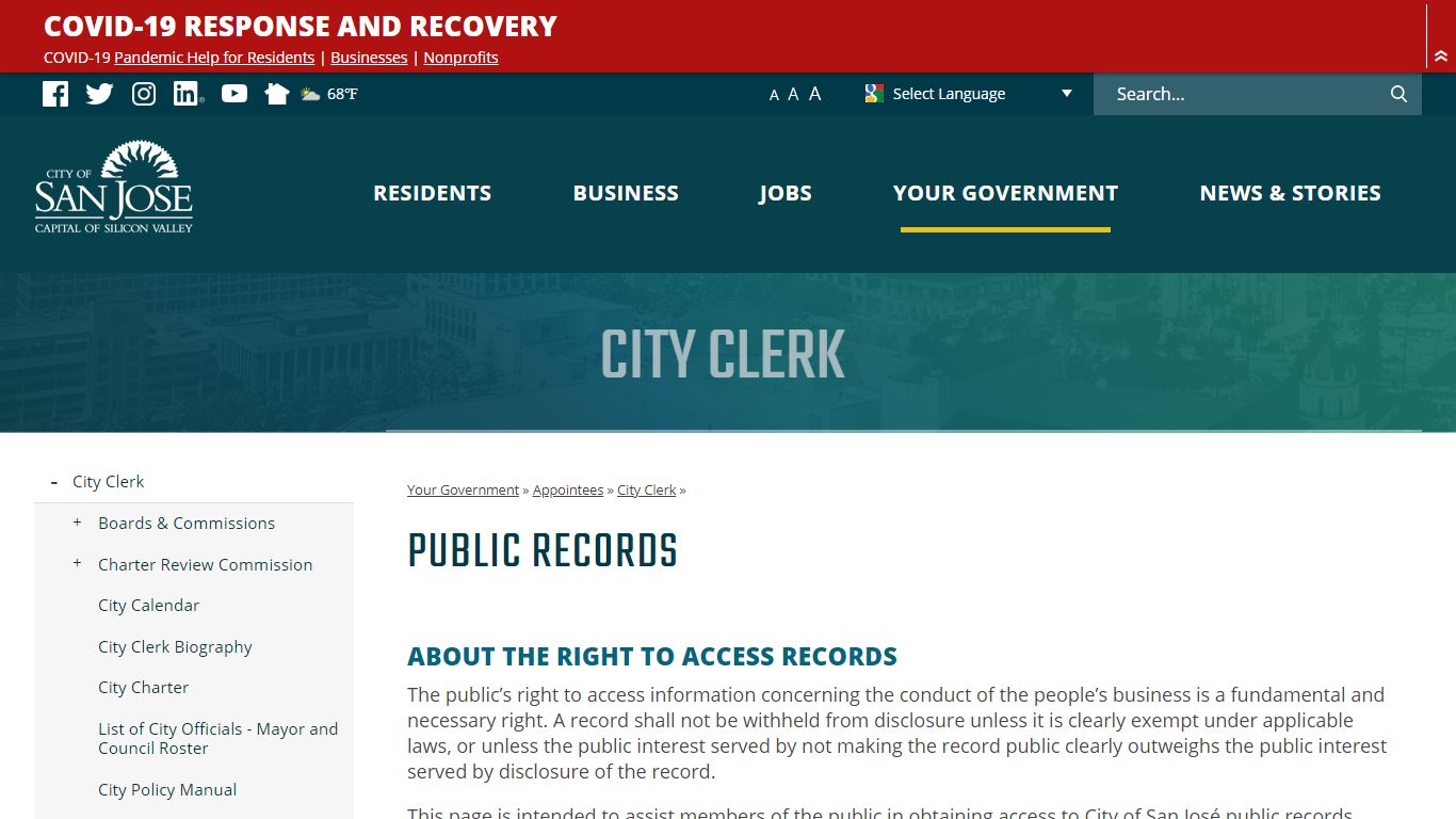 Public Records | City of San Jose